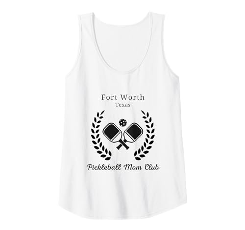 Mujer Club de mamás de pickleball de Fort Worth, Texas Camiseta sin Mangas