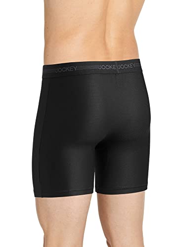 Jockey Men's Underwear Ultimate Freedom 8" Long Leg Boxer Brief - 2 Pack2