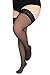 Produktbild Annes styling Sila 40 Denier Damen Spitze Oberschenkelhoch blickdicht halterlose Nylonstrümpfe mit unsichtbarem Silikon Nero TG-7/8