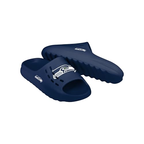 Image of FOCO Men's NFL Team Big Logo Molded Chunky Slide Sandals