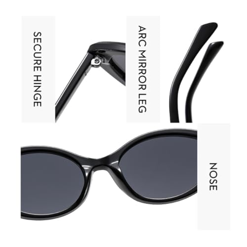 Lunettes de soleil rétro œil de chat pour festivals et sorties urbaines - 4