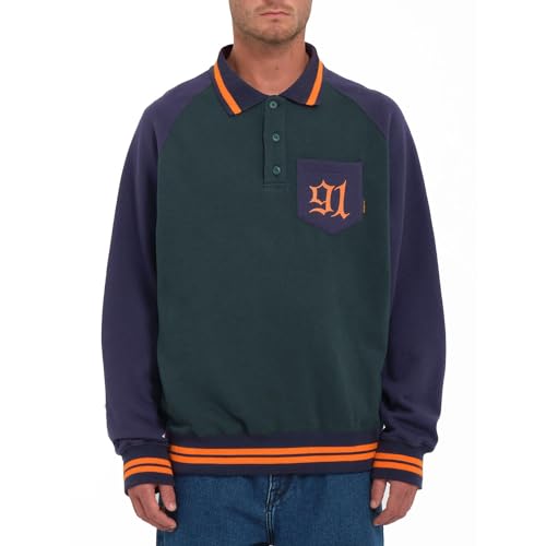 Volcom FA Nando Von ARB Crew Veste Mixte de Style Skateur en Coton et Polyester