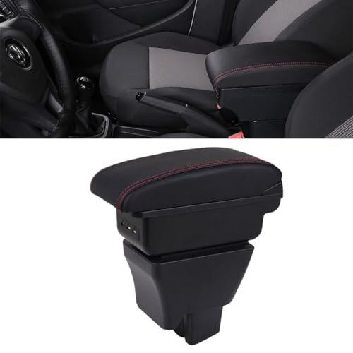 Image of STHIRA Premium Armrest for Car Car Arm Rest with Storage Compartment for All TATA Tiago Models Durable Arm Rest Cushion for Car Hand Rest for Car Enhance Comfort and Organize Front Seats