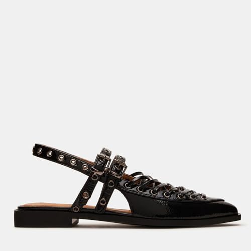 Yishaweiqi Ballet Flats Shoes for Women Pointed Toe Slingback Flats Buckle Strap Ballerina Shoes Casual Mary Jane Flats4