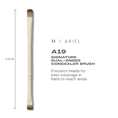 Morphe x Ariel Full Makeup Brush Collection - Includes A24 Foundation, A58 Cream Contour, A19 Dual-Ended Concealer, A14 Precision Setting, and A22 Blush Brushes (5 Piece Set)