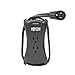 Eaton Tripp Lite TRAVELER3USB Travel Power Strip & USB Charger, Flat Plug, 1050 Joule Surge Protector, 2 USB Ports, 3-Outlets, 18