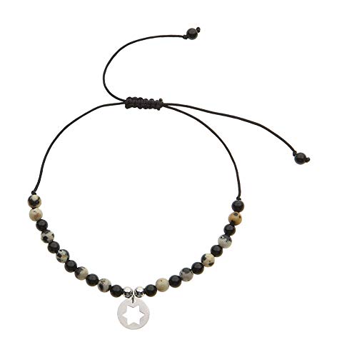 Preisvergleich Produktbild Echtsteinarmband - silber - Stern