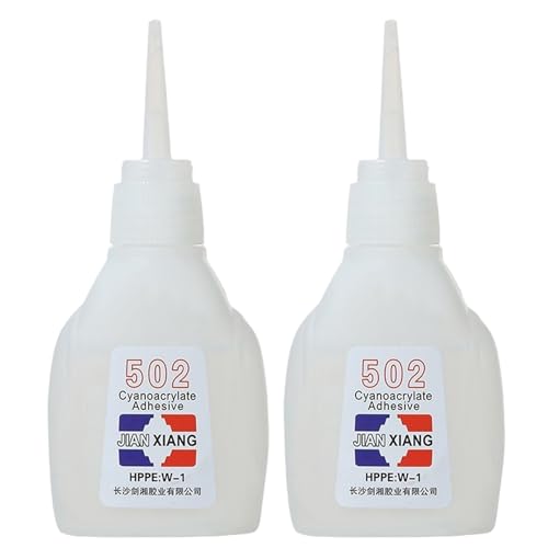 502 Super Glue, 2PCS 502 Glue, 30g Adhesivo instantáneo Impermeable Secado rápido Súper para metal, vidrio, plástico, reparación de cuero, madera