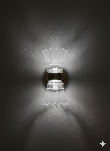Image of 12 Watt Led Wall Light and Wall scones wall lamp for- Home, Kitchen, Bedside, Bedroom, Living Room, Office, Indoor, Bedside, Mirror Side, Diwali Lighting (Big Cut)