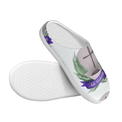 Ash Wednesday Adult Cotton Slippers For Women Men3