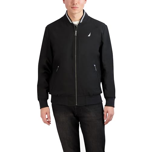 Image of Nautica Men's Lightweight Bomber Jacket - Wind & Water-Resistant, Regular, Big & Tall Sizes