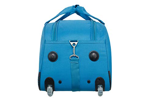 Image of Timus Club Mumbai 55 CM Ocean Blue 2 Wheel Duffle Trolley Travel Bag for Women and Men