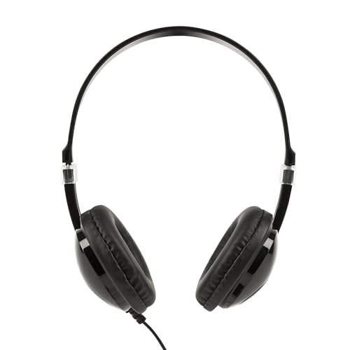 Trevi HTV 636 Cuffie Over-Ear per TV con Cavo Lungo 5 Metri, Leggere e Confortevoli con Controllo Volume Integrato, Design Leggero e Comodo per Lunghe Sessioni