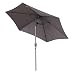 Produktbild Angel Living Sonnenschirm Ø 300 cm Gartenschirm Marktschirm Terrassenschirm Taupe Rund Sonneschirm Sonnenschutz aus Aluminium und Polyester UV50+ Grau