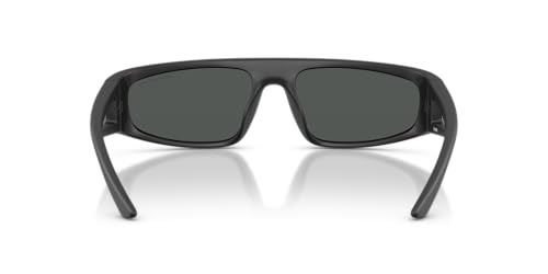 Armani Exchange AX AX4159SU Universal Fit Sunglasses, Matte Dark Grey/Dark Grey, 59 mm4