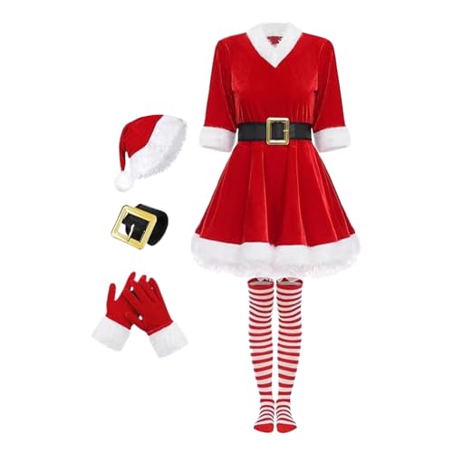 Quorvex Traje De Santa Claus Para Mujer - Traje De Navidad Para Cosplay Y Fiestas,Disfraces Para Fiestas Fotos Y Eventos Familiares