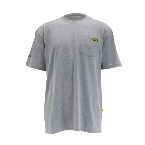 DEWALT Men's Pocket T-Shirt (Heather Grey, XX-Large)