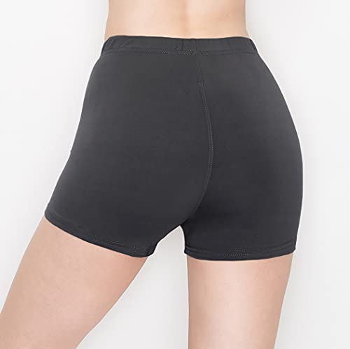 Image of ALWAYS Faux Leather Shorts - High Waist Active Stretch Yoga Short Pants for Women