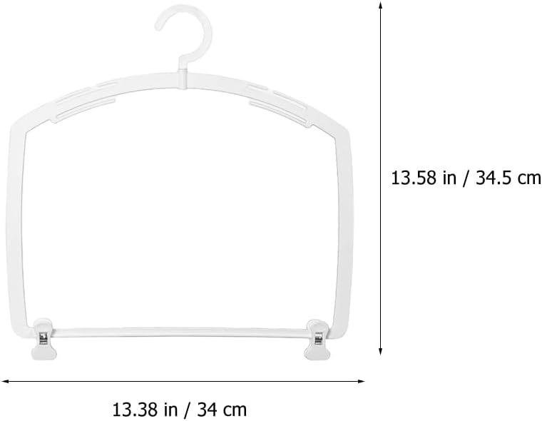 Garneck Bathing Suit 5pcs Suit Underwear Rack Shorts Briefs Hanger Women's Plastic Clothes Hanger Jacket Hook up Swimsuit Bikini Panties Human Wardrobe Brief Display Hanger White, 34.5x34cm