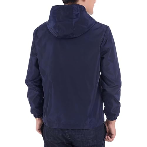 Mens Windbreaker Jackets Lightweight Hooded Zippered Jackets for Men Hiking Sportswear3