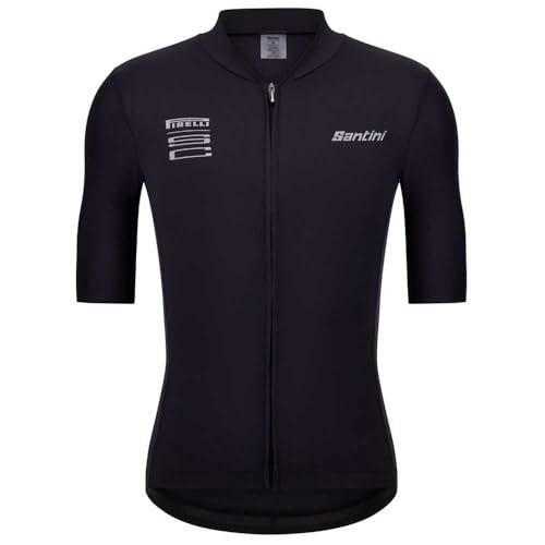 Santini Pirelli Wheel maillot haut de gamme manches courtes 2XS textile premium