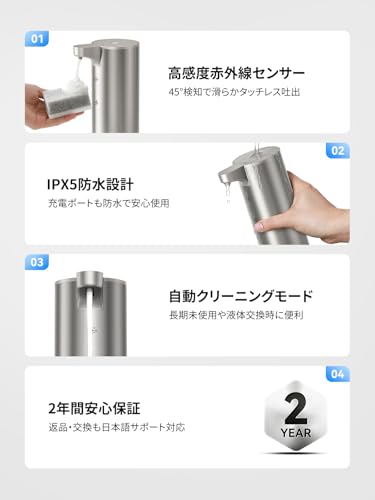 SUNLY 自動ソープディスペンサー Clearis-F の商品画像 6