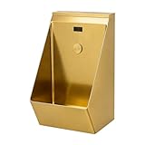 Urinario automático de inducción, descarga sin contacto de acero inoxidable, orinal de lavado comercial montado en la pared para baños públicos e instalaciones