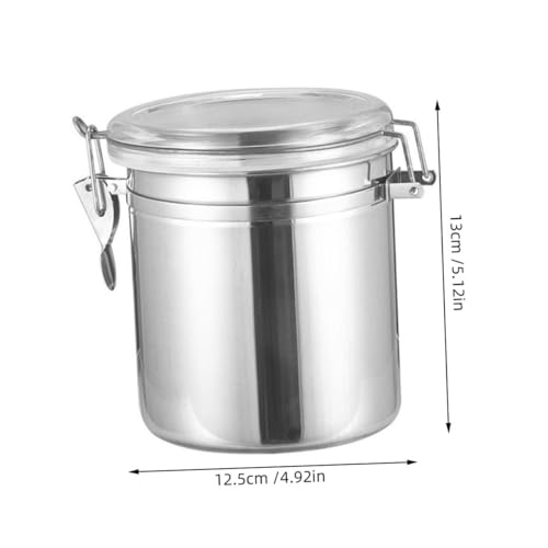GETAJGHSD ステンレス製密封保存缶 大容量 食品 茶葉 コーヒー豆用 防湿気密容器 キッチン収納ツール 家 アウトドア対応