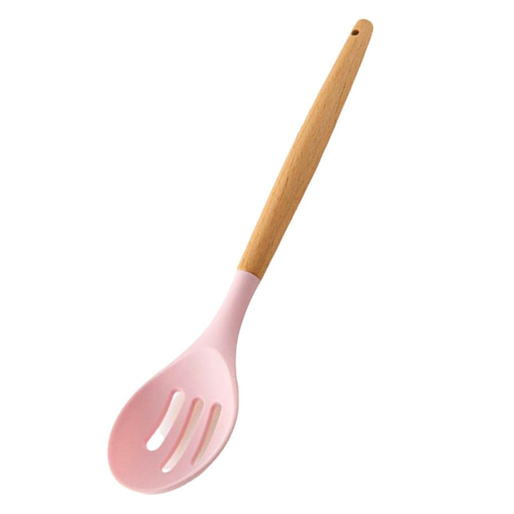 Utensilios de cocina de silicona rosa duraderos y convenientes para hornear