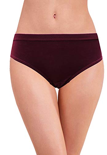 Image of RC. ROYAL CLASS Women Cotton Plain Solid Hipster Multicolored Panty - (Pack of 6)