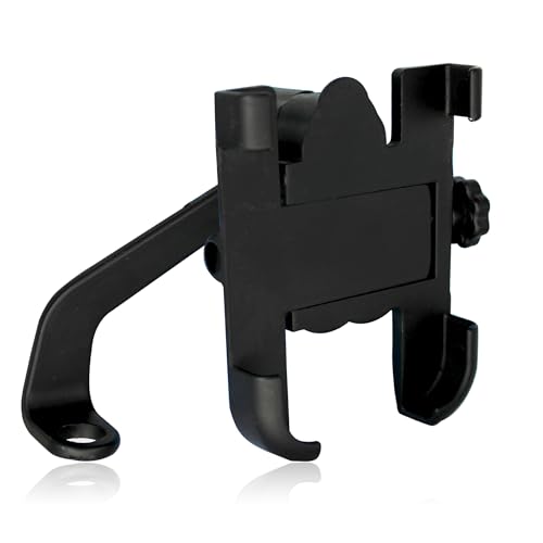 OTOROYS Metal CNC Bike Mount Holder Navigation 360 Degree Rotation Mirror Cradle for All Smartphones Bicycle, Motorcycle, Scooty (Black) OTOROYS Metal CNC Bike Mount Holder Navigation 360 Degree Rotation Mirror Cradle for All Smartphones Bicycle, Motorcycle, Scooty (Black)