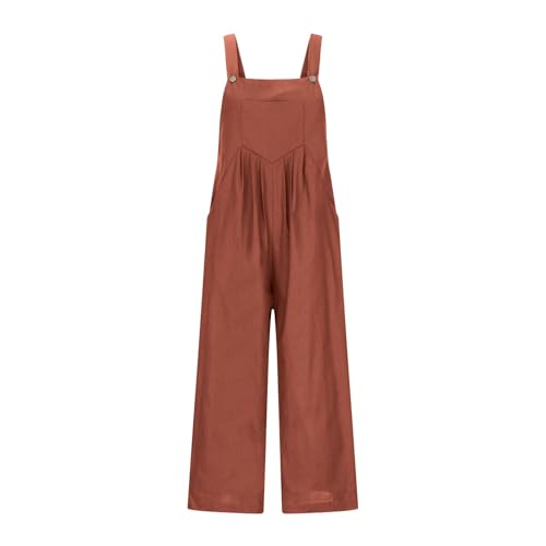 Girls Overalls Sleeveless Jumpsuits Wide Leg Pants 𝐁𝐢𝐛 Overalls for Teen Girls Romper Long Pants Teen Kids Outfits4