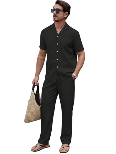 Image of TAGDO Men's Cotton Night Suit Pajama Sets | Night Pants for Man | Co-ord Set for Men |Modern Loungewear (2058)