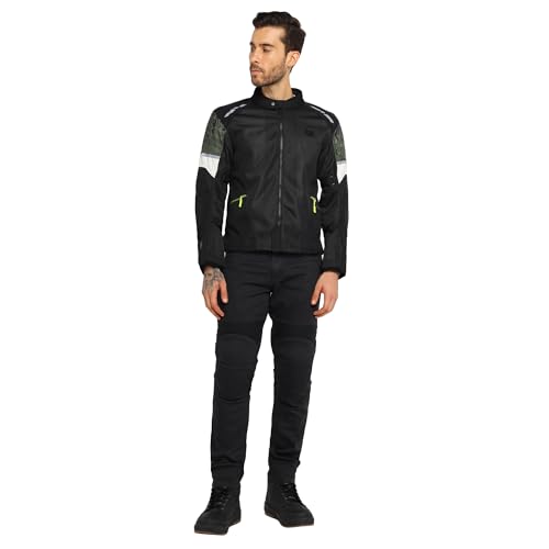 Image of Royal Enfield STREETWIND ECO 3 RIDING JACKET (Size: L) - JRA250004-GREEN