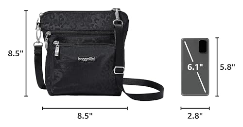 Image of Baggallini Modern Pocket Crossbody Bag for Women, 8.5 inchx8.5 inch Handbag Purse with RFID, Lightweight Water-Resistant