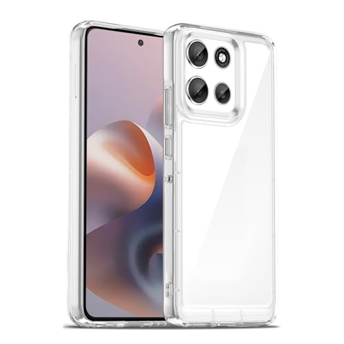 Image of Case for Motorola Moto G86 5G, Military Grade Drop Protection Phone Case, Yellowing Resistant, Anti-Scratch Hard PC Back, Shockproof Hard Ultra-Thin Protective Cover, Clear