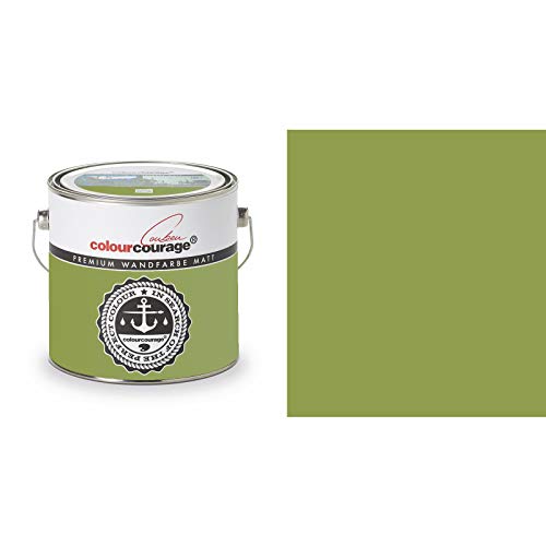 Colourcourage Premium Peinture murale L719778608 de 2,5 l. de couleur verte Pomme de Pin Inodore...