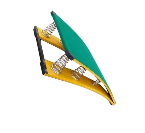 WKWUVLAS Trampolín Curvo portátil: Equipo de Gimnasia de Madera Resistente con 6 resortes Resistentes for un Rendimiento óptimo.