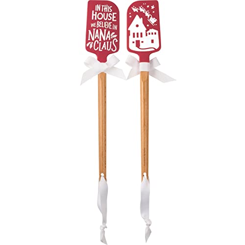 Primitives-by-Kathy-110971-In-This-House-We-Believe-In-Nana-Claus-Spatula-13-Inches Primitives by Kathy 110971 In This House We Believe In Nana Claus Spatula 13 Inches