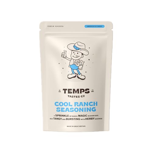 Temps Tastes Co. Cool Ranch Seasoning 50g Pouch Creamy Tangy Ranch Dressing & Dip Powder with Buttermilk & Herbs Sprinkle for Fries Chicken Veg Popcorn & Salads