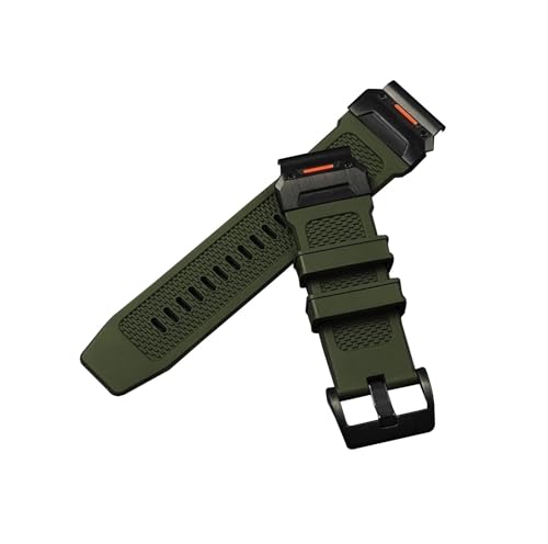 22mm 26mm QuickFit�V���J�Q���x���g�ɓK������Garmin Fenix 7X 7 Pro Solar/6X 6 Sapphire 5 5X Plus 3 3HR/Epix(Green,26mm)