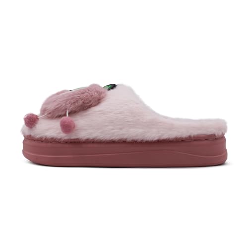 Image of VRITRAZ Soft Comfy Fur Indoor Outdoor Soft Bottom Fur | Anti Skid | Lightweight Winter Slipper, Warm House Chappal