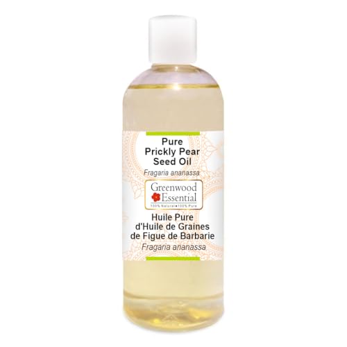 Image of Greenwood Essential Prickly Pear Seed Oil (Opuntia ficus-indica) | Infused | Pure | Non-Sticky | Lightweight | For Facial Care | Natural | Men & Women | 200ml