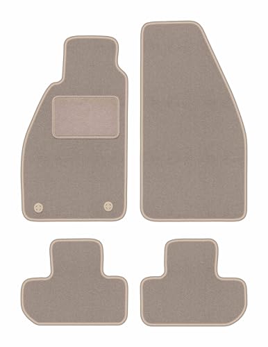 Tapis de voiture Alfa Romeo GTV en velours beige set de 4 pièces