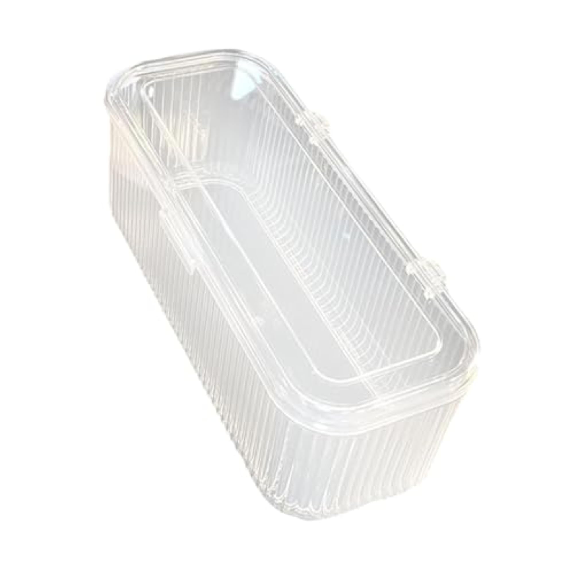 Transparent Nail Art Storage Box with Lid, Compact Case