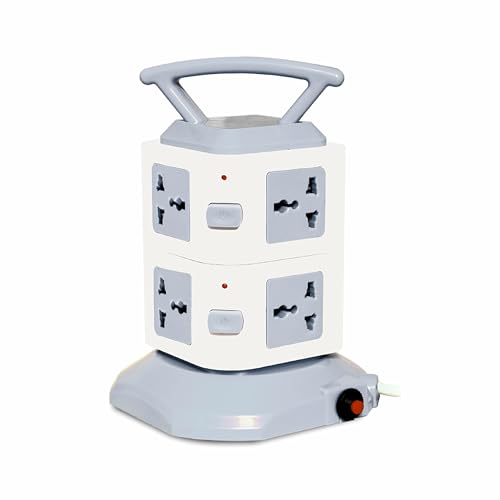 Image of ProDot Power Spike Guard, Strip Surge Protector with Master Switch and 8 Outlets, Heavy Duty Extension Cord for Home, Office, Travel & Phone Charging Bricks (2 Meter)