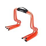 Hurdle Football Training Equipment, Basketball Training Auxiliary Equipment Pack of 5 Agility Training Obstacles ABS Hurdles, Children's Small Hurdles XJJUN (Color : Orange, Size : High-40cm)