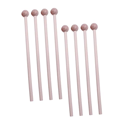 ERINGOGO 8個木製パーカッションスティック 幼児用ビートおもちゃ ハンマー 手先運動 インタラクティブ音楽玩具