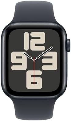 Apple Watch SE (2. nesil) GPS 44 mm Gece Yarısı Kasa Akıllı Saat ve Gece Yarısı Spor Kordon - S/M. Fitness ve Uyku Takibi, Trafik Kazası Algılama, Kalp Atış Hızı Takibi, Retina Ekran - Görsel 2