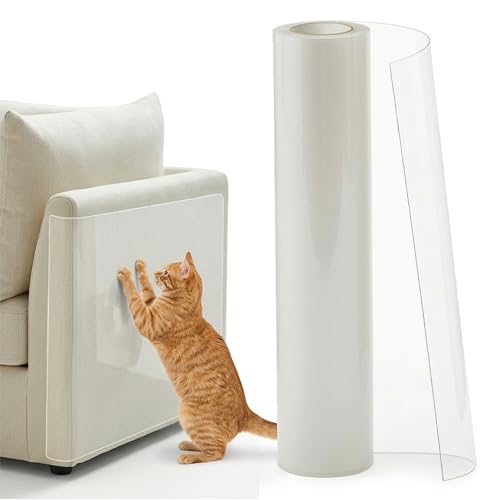 #Commissioniguadagnate<br>Protezione Divano Graffi Gatto – Pellicola Autoadesiva Trasparente 800cm x 40cm Antigraffio per Mobili Porte e Pareti – Copridivano Protettivo per Gatti Cani e Arredi Domestici